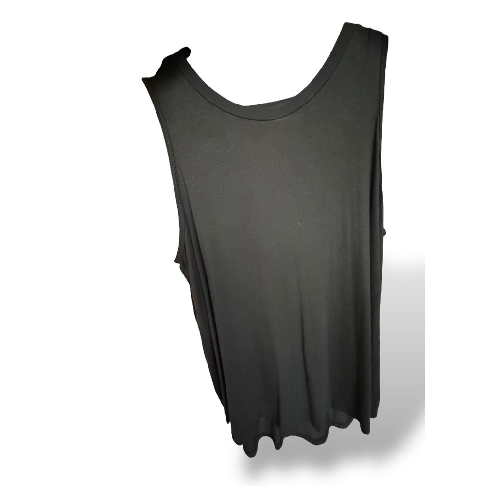 Sleeveless‎ Tank Top Casual Everyday V-Back Comfy Black Size Unknown